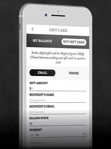 Mighty Quinn's Digital Gift Cards